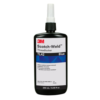 3M Scotch-Weld Threadlocker TL42, Blue, 250 mL Bottle