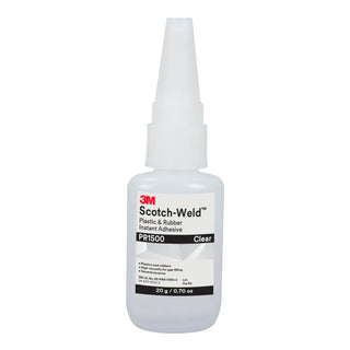 3M Scotch-Weld Plastic & Rubber Instant Adhesive PR1500, Clear, 20Gram