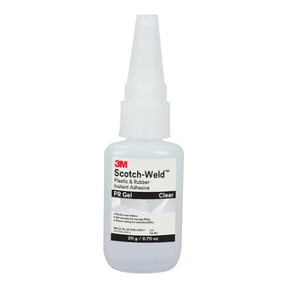 3M Scotch-Weld Plastic & Rubber Instant Adhesive PR Gel, Clear, 20Gram