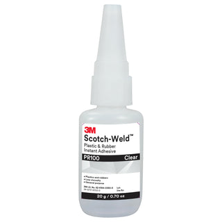 3M Scotch-Weld Plastic & Rubber Instant Adhesive PR100, Clear, 20Gram