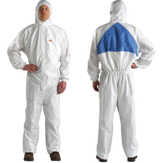 3M Disposable Protective Coverall 4540+-L White/Blue MIV Type 5/6