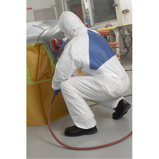 3M Disposable Protective Coverall 4540+-L White/Blue MIV Type 5/6