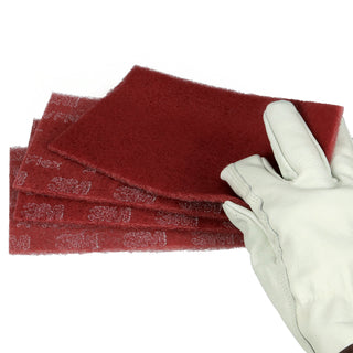 Scotch-Brite Durable Flex Hand Pad, MX-HP, A/O Very Fine, Maroon