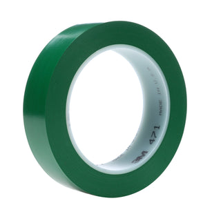 3M Vinyl Tape 471, Green, 1 in x 36 yd, 5.2 mil, 36 Roll/Case