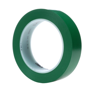 3M Vinyl Tape 471, Green, 1 in x 36 yd, 5.2 mil, 36 Roll/Case