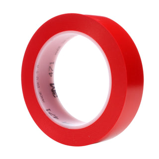 3M Vinyl Tape 471, Red, 1 in x 36 yd, 5.2 mil, 36 Roll/Case