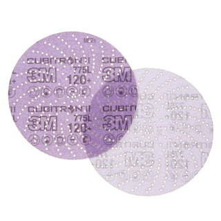 3M Xtract Cubitron II Film Disc 775L, 120+, 6 in, Die 600LG,
50/Carton