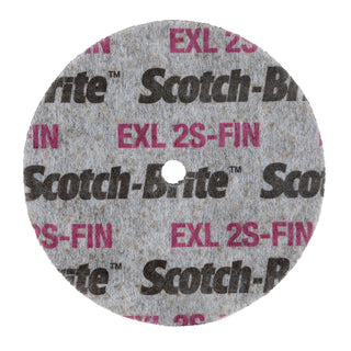 Scotch-Brite EXL Unitized Wheel, XL-UW, 2S Fine, 3 in x 1/2 in x 3/8
in