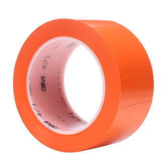 3M Vinyl Tape 471, Orange, 2 in x 36 yd, 5.2 mil, 24 Roll/Case