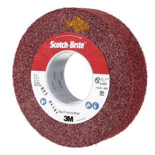 Scotch-Brite Metal Finishing Wheel, MF-WL, 5A Medium, 8 in x 2 in x 3
in