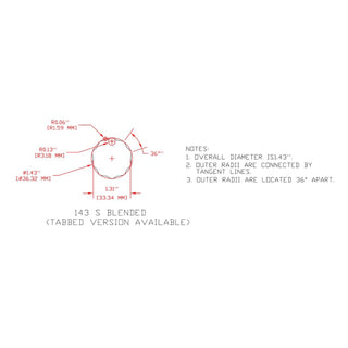 3M Finesse-it PSA Film Disc Roll 466LA, A3 3MIL, 1-3/8 in x NH,
Scallop