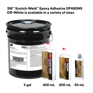 3M Scotch-Weld Epoxy Adhesive DP460NS, Off-White, 200 mL Duo-Pak