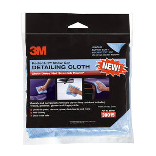 3M Perfect-It Show Car Detailing Cloth 39015, Blue, 12/1, 1 pack