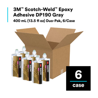 3M Scotch-Weld Epoxy Adhesive DP190, Gray, 400 mL Duo-Pak