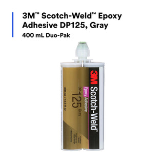 3M Scotch-Weld Epoxy Adhesive DP125, Gray, 400 mL Duo-Pak