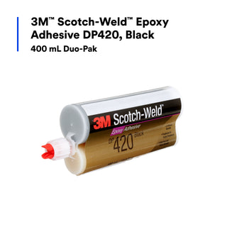 3M Scotch-Weld Epoxy Adhesive DP420, Black, 400 mL Duo-Pak