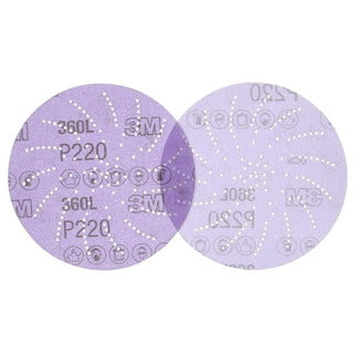 3M Xtract Film Disc 360L, P220 3MIL, 5 in, 100/Carton