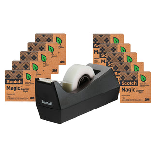 Scotch® Magic Greener Tape with Dispenser 812-10P-C38, 3/4 in x 900 in