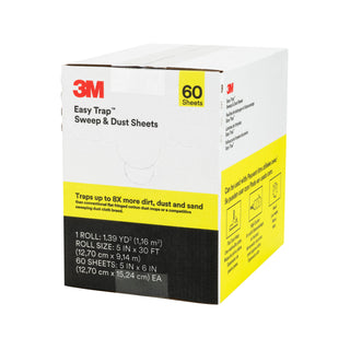 3M Easy Trap Sweep & Dust Sheets, 5 in x 6 in, 60 Sheets/Roll