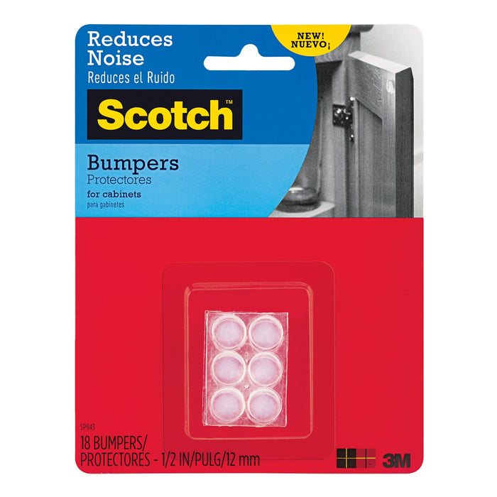 Scotch Bumpers SP943-NA, Clear, 1/2 in