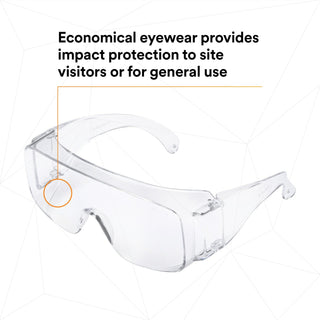 3M Tour-Guard V Protective Eyewear, TGV01-100 Clear, Bulk Pack