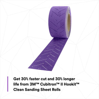 3M Cubitron II Hookit Clean Sanding Sheet Roll, 34440, 40+ grade, 70
mm x 8 m