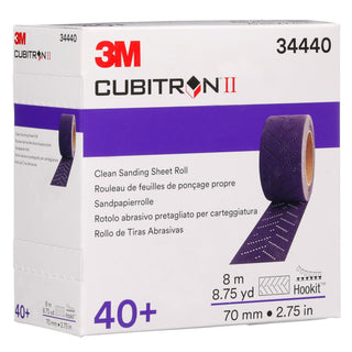 3M Cubitron II Hookit Clean Sanding Sheet Roll, 34440, 40+ grade, 70
mm x 8 m