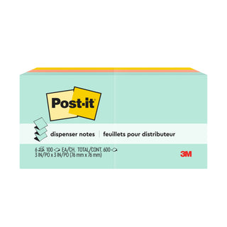 Post-it® Pop-up Notes, R330-AP, 3x3 in, Pastel Colors