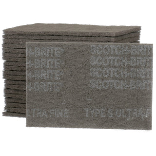 Scotch-Brite Hand Pad 7448, HP-HP, SiC Ultra Fine, Gray, 6 in x 9 in