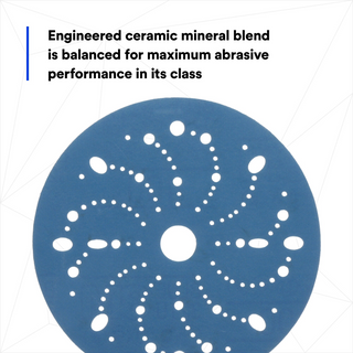 3M Hookit Blue Abrasive Disc 321U Multi-hole, 36181, 6 in, 400