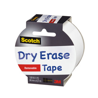 Scotch® Dry Erase Tape 1905R-DE-WHT, 1.88 in x 5 yd (48 mm x 4,57 m)