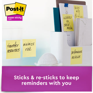 Post-it® Super Sticky Dispenser Pop-up Notes R330-10SSCY, Canary Yellow