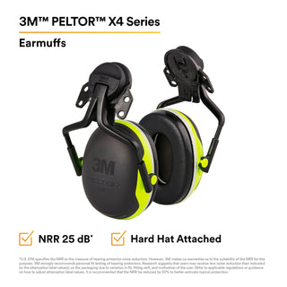 3M PELTOR Earmuffs X4P5E, Forestry Orange