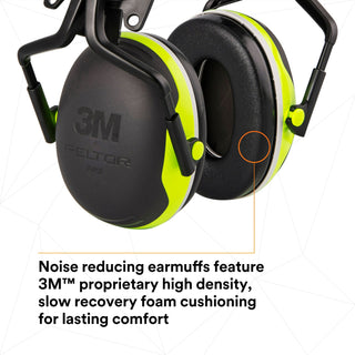 3M PELTOR Earmuffs X4P5E, Forestry Orange