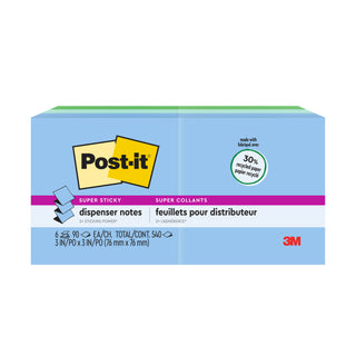 Post-it® Super Sticky Pop-up Notes R330-6SST, 3x3