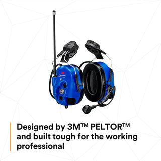 3M PELTOR WS LiteCom PRO III Headset - Hard Hat Attached -Intrinsically Safe -