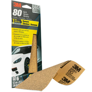 3M Sandpaper, 03035, 80 Grit, 3 2/3 in x 9 in