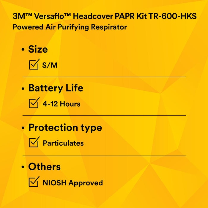 3M Versaflo Healthcare PAPR Kit TR-600-HKS