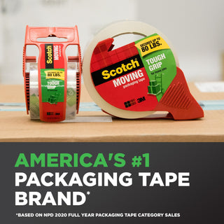 Scotch® Tough Grip Moving Packaging Tape 3500-40-6, 1.88 in x 43.7 yd