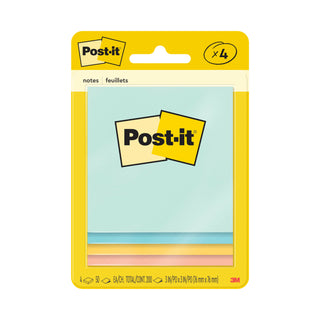 Post-it® Notes 5401, 3 in x 3 in (76 mm x 76 mm), Pastel colors