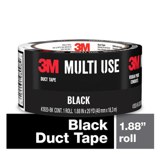 3M Duct Tape Black 3920-BK, 1.88 in x 20 yd (48 mm x 18,2 m)