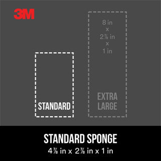 3M Drywall Sanding Sponge CP-042-4PK, Single Angle, 4 7/8 in x 2 7/8 in x 1 in