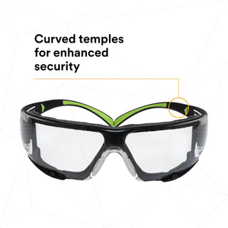 3M SecureFit Protective Eyewear SF410AS-FM, Indoor/Outdoor Mirror
Lens, Foam