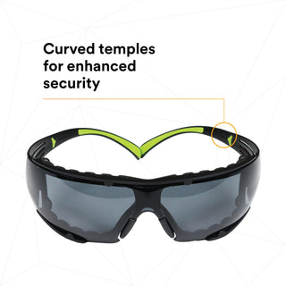 3M SecureFit Protective Eyewear SF402AF-FM, Foam, Grey Anti-fog Lens