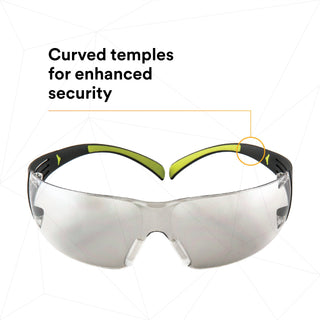 3M SecureFit Protective Eyewear SF410AS, Indoor/Outdoor Mirror Lens