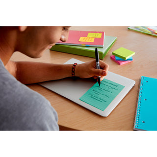 Post-it® Super Sticky Notes 4645-3SSAN, 4 in x 6 in (101 mm x 152 mm)