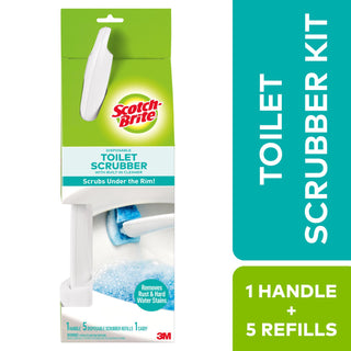 Scotch-Brite® Disposable Toilet Scrubber Cleaning System, 558-SK-4, 4/1