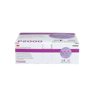 3M Hookit Purple Finishing Film Abrasive Disc 260L, 30666, 6 in,
P2000