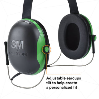 3M PELTOR X1 Earmuffs X1B, Behind-the-Head