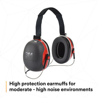 3M PELTOR X3 Earmuffs X3B, Behind-the-Head